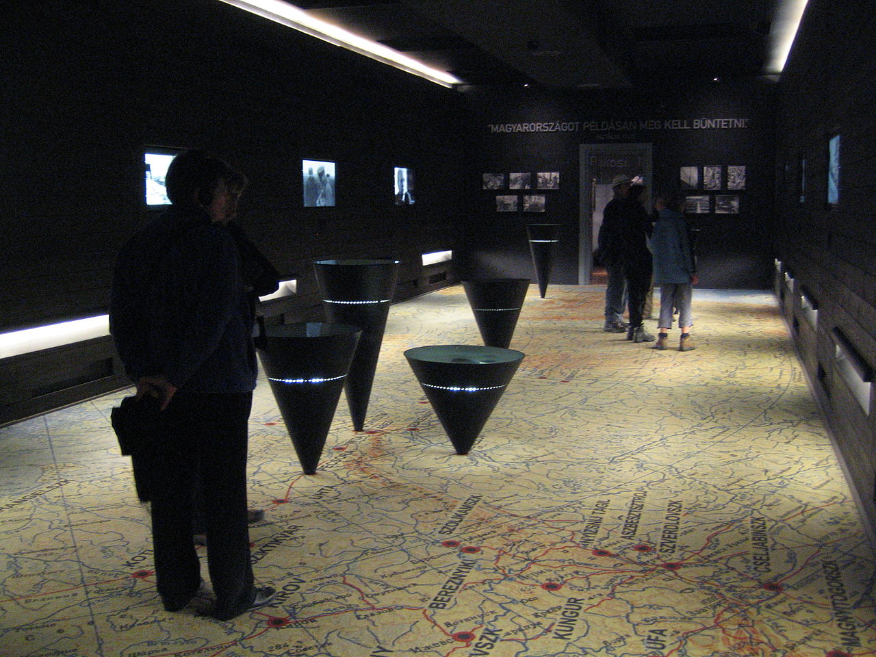 One of the rooms of the Museum of Terror in Budapest