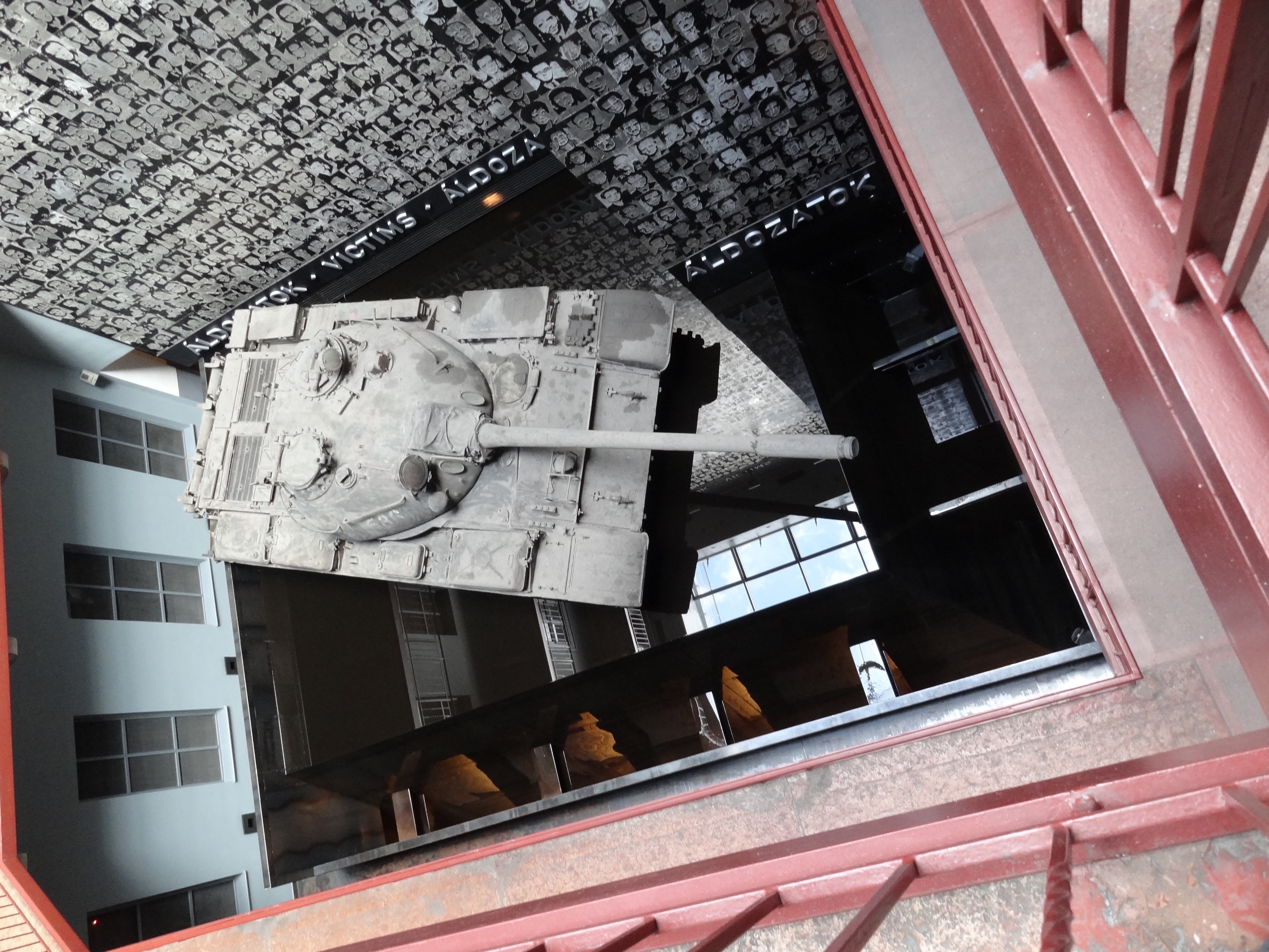Tank in the Museum of Terror in Budapest